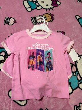 Kohl's Pink K-Pop Demon Hunters Graphic Tee Set